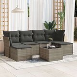  7-dijelni set vrtnih sofa sivi od poliratana Cijene