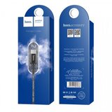 Hoco podatkovni kabel Type C na USB 1m 3A črn pleten | Shoptok.si