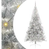  Umjetno predsvijetljeno božićno drvce Srebrno 240 cm PET | shoptok.hr