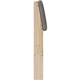 vidaXL tapecirani uzglavlje sivo-smeđa 120 cm čvrsto borovo drvo | shoptok.hr