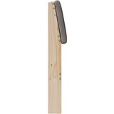 vidaXL tapecirano vzglavje taupe 120 cm masivno borovo les | Shoptok.si