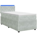  Boxspring krevet s madracem Svjetlosiva 80 x 200 cm Baršun | shoptok.hr