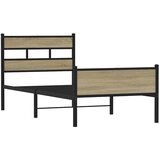  Okvir kreveta bez madraca boja hrasta sonome 80 x 200 cm drveni | shoptok.hr