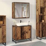 vidaXL set namještaja za kupaonicu 2 pcs staro drvo 65 x 33 x 60 cm | shoptok.hr