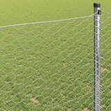 Heksagonalna ograda 0,6 x 10 m Pocinčani čelik Srebrna | shoptok.hr