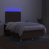  box spring s madracem LED tamnosmeđi 120x200 cm tkanina | shoptok.hr