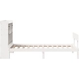  s regalom za knjige bez madraca bijeli 75x190cm borovina | shoptok.hr