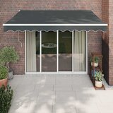 Tenda na uvlačenje antracit 3,5 x 2,5 m od tkanine i aluminija | Eponuda.com