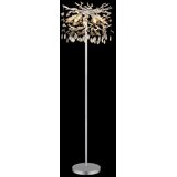 Globo 64138SS - Podna lampa QUEENA 5xE14/40W/230V srebrna | Eponuda.com