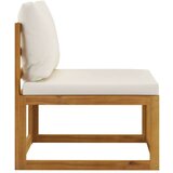  3057658 4 Piece Garden Lounge Set with Cushion Cream Solid Acacia Wood (311855+311863) | shoptok.hr