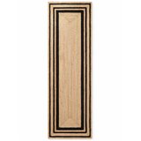 Hanse Home Črn/v naravni barvi ročno tkan tekač iz jute 70x200 cm Jutta – | Shoptok.si