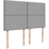  Krevet box spring s madracem svjetlosivi 140x200 cm od tkanine Slike