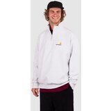 Carhartt WIP Half Zip American Script Half-Zip Pulover ash heather Cene