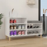 The Living Store Omarica za čevlje visok sijaj bela 102x36x60 cm inženirski les - Omarica Za Čevlje, (21435025) Cene