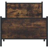 vidaXL Metalni okvir kreveta s uzglavljem i podnožjem 90 x 200 cm | shoptok.hr
