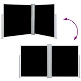  Uvlačiva bočna tenda 140 x 600 cm crna | shoptok.hr