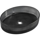 Sapho Crni stakleni umivaonik 49x38 cm Nobal – | shoptok.hr