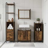  Set ormarića za kupaonicu 3 kom. Dimljeni hrast | shoptok.hr