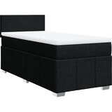 Maison Chic Box spring postelja - Vzmetna postelja z vzmetnico črna 80x200 cm blago SL5040, (21887854) Cene
