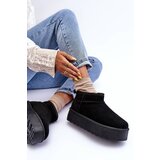 Boto Suede Snow Boots On Platform Black Corcoran Cijene
