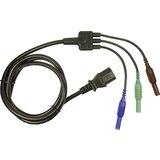 Cliff Varnostni merilni kabel \, [vtikač 4 mm - vtičnica za naprave C13]\, 1\,5 m\, modre\, zelene in rjave barve\, CIH29920, (20422397) | Shoptok.si