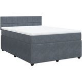 Maison Chic Box spring posteljni - Vzmetna postelja z vzmetnico temno siv 140x190 cm žamet SL24520, (21890231) | Shoptok.si