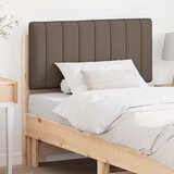  Tapecirani uzglavlje Smeđa i taupe 90 cm Čvrsto borovo drvo | shoptok.hr