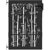 vidaXL Vrtna vrata Črna 85 x 150 cm Jeklo s prašnim premazom, (5000301124) Cene