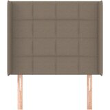  Uzglavlje s ušima smeđesivo 93x16x118/128 cm od tkanine | shoptok.hr