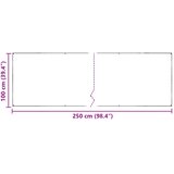  Tarpaulin 350 gsm *Transparent*an 2,5 x 1 m PVC | shoptok.hr
