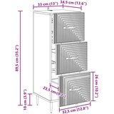  Predalna omara Star les 33 x 34,5 x 89,5 cm Inženirski les, (5000232395) | Shoptok.si