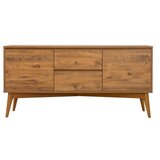 Hanah home vina 01 1005 atlantic pine cream (produžni trpezarijski sto, stolice i konzola (6 komada))