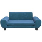  Dječja fotelja plava 70 x 45 x 33 cm baršunasta | shoptok.hr