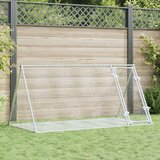 vidaXL Kavez za zečeve srebrni 200 x 105 x 91 cm od pocinčanog čelika | shoptok.hr