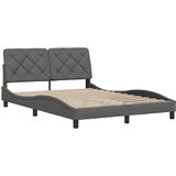  Okvir za krevet bez madraca tamnosivi 140 x 190 cm od tkanine | shoptok.hr