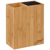 XXXL FIVE STALAK SA 5 NOŽEVA 17,5X10X35CM ČELIK/BAMBUS/POLIPROPILEN BEŽ | shoptok.hr