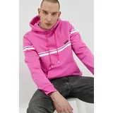 Gcds Bombažen pulover moška, roza barva, s kapuco