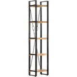 Police za knjige s 5 razina 40 x 30 x 180 cm masivno drvo manga | shoptok.hr
