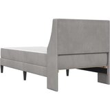  Okvir kreveta s madracem Zidne 2 pcs Svijetlo siva Baršun - Svjetlosiva 90 x 200 cm | shoptok.hr