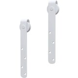 Mini set za klizna vrata ormarića ugljični čelik bijeli 152 cm | shoptok.hr