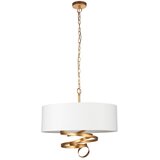  Endon 95268 - Luster na lancu 3xE14/6W/230V Ø 60 cm bela/mesing | Eponuda.com