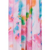 Trendyol Lilac Floral Pattern Pleated, Elastic Waist Woven Skirt | Shoptok.si