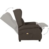 vidaXL Masažni stol temno rjavo blago | Shoptok.si