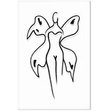  Slika - Butterfly Woman (1 Part) Vertical 80x120 Na talijanskom platnu | shoptok.hr