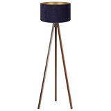  Brilagi - Stojeća lampa VELVET 1xE27/60W/230V wenge/plava | Eponuda.com