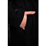 Fenzy Elegantan Dugi Kaput S Gumbima, Crni | shoptok.hr