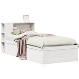 Maison Chic Postelja za odrasle - Posteljni Okvir brez vzmetnice bel 100x200 cm trdna borovina, (22082633) Cene