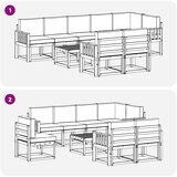  Set vanjskih sofa 9 kom. Prirodna i svijetlo siva | shoptok.hr