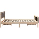  Krevetna konstrukcija Sivo-smeđa 135 x 190 cm tkanina | shoptok.hr