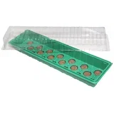 Sobni staklenik (D x Š x V: 54,5 x 15,5 x 12 cm, Zelene boje, S 20 tresetnih posuda)